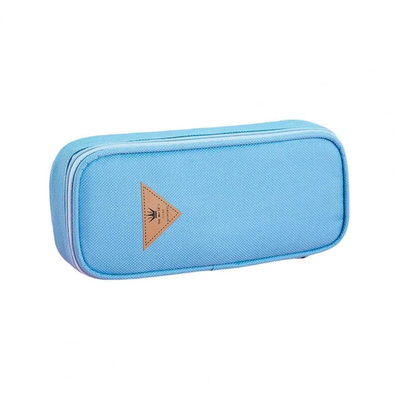 Stationery Box Large Capacity Oxford Cloth Triangular Pattern Pencil Bag Student Prize