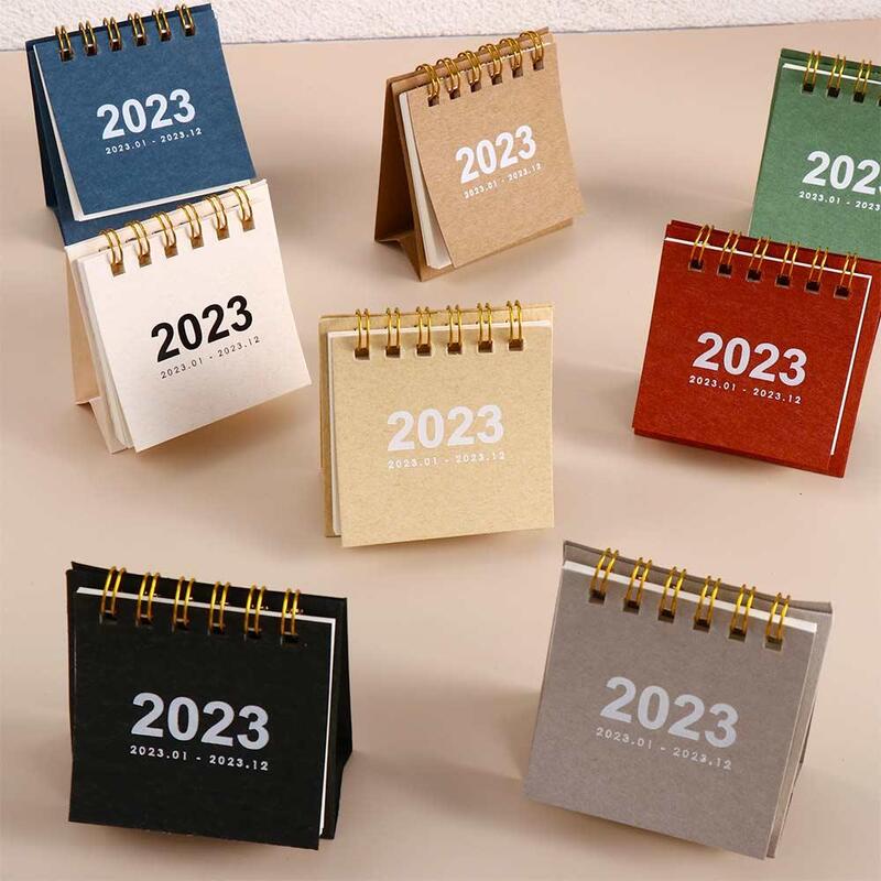 Simple Solid Color Organizer Desk Paper Daily Scheduler Table Planner Desk Calendar 2022 Calendar Mini Calendar 2023 Calendar