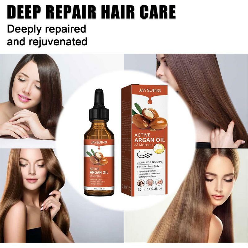 Moroccan Argan Oil 30ml Hydrating Conditioner Smoothing Soft Repair Frizz Dry Damage Scalp CareEssential Oil For Hair Face/Body