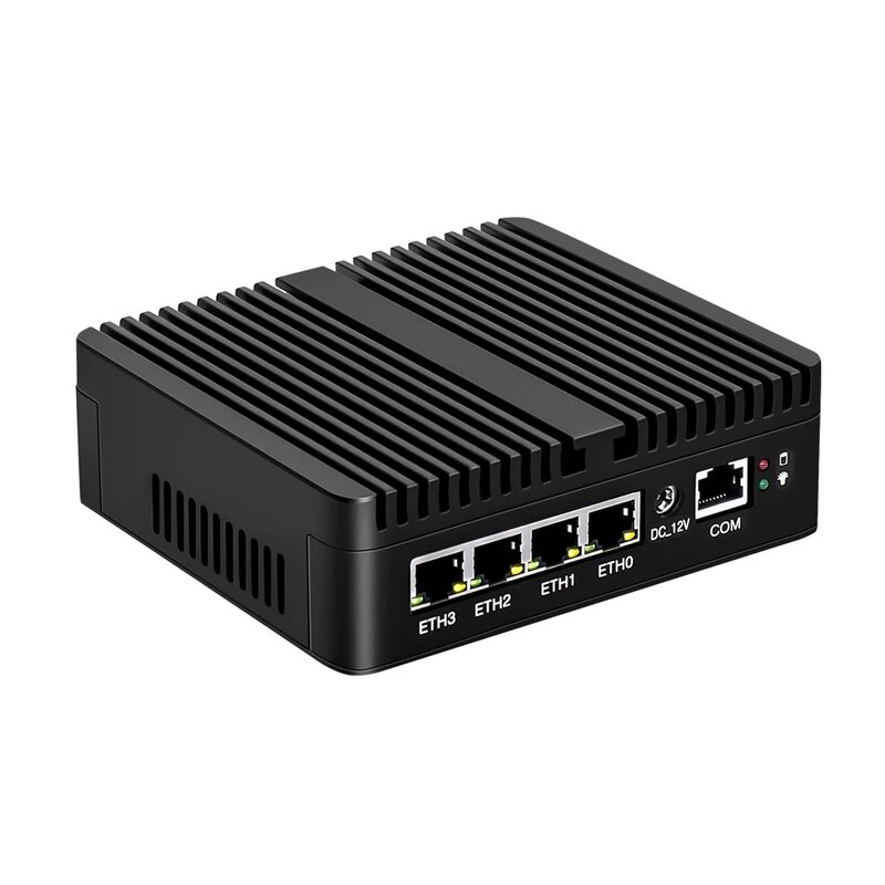Topton Pfense Firewall Zachte Router N6000 N5105 N100 4x I226-V 2.5G Lan Nvme Barebone Fanless Mini Pc Hdmi2.0 Dp AES-NI Opnsense
