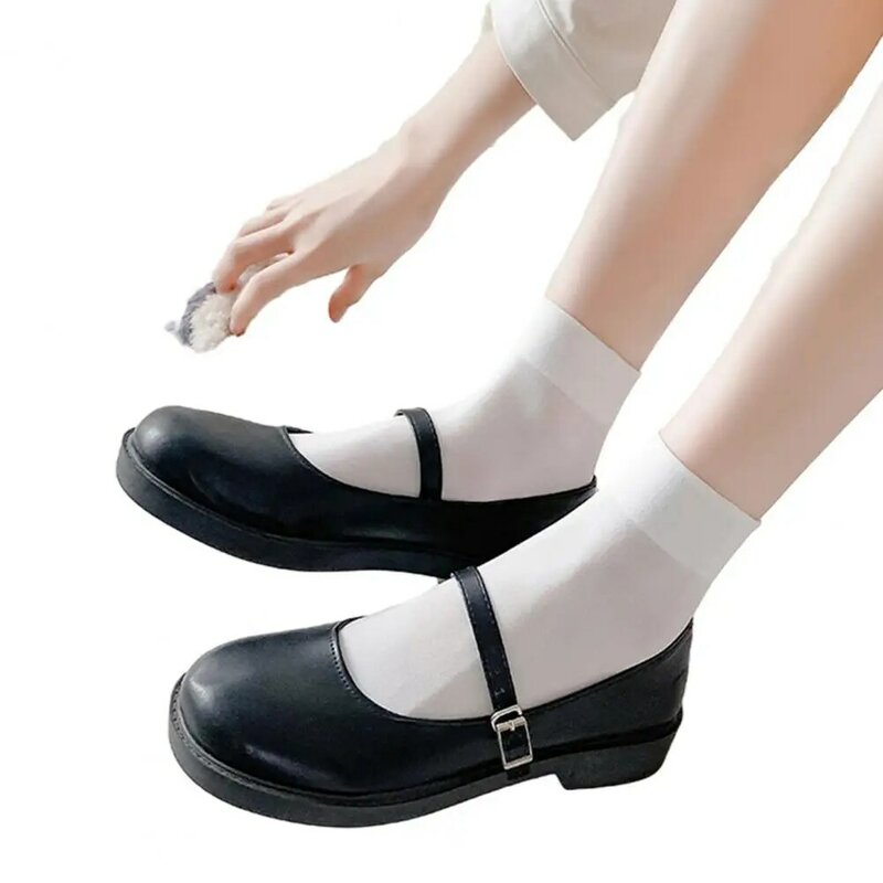 Calcetines elásticos de tubo medio para mujer, medias por encima de la rodilla, estilo universitario japonés, Lolita, versátil