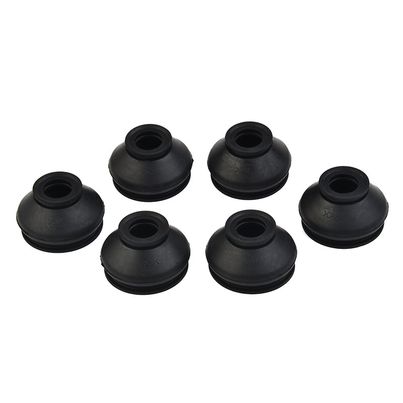 Dust Boot Covers Tools Accessories Parts Replacement 6PCS Ball Joint Boot High-quality Universal Ball Joint Black