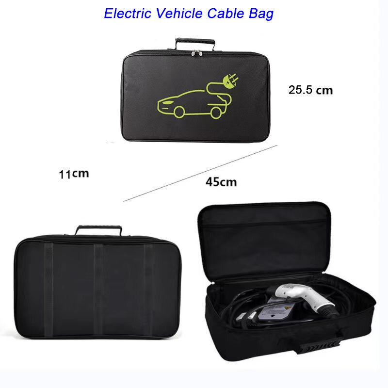 Portable EV Charger Cable Bags, Organizador de armazenamento para cabos e mangueiras, Saco de arame elétrico para fio elétrico