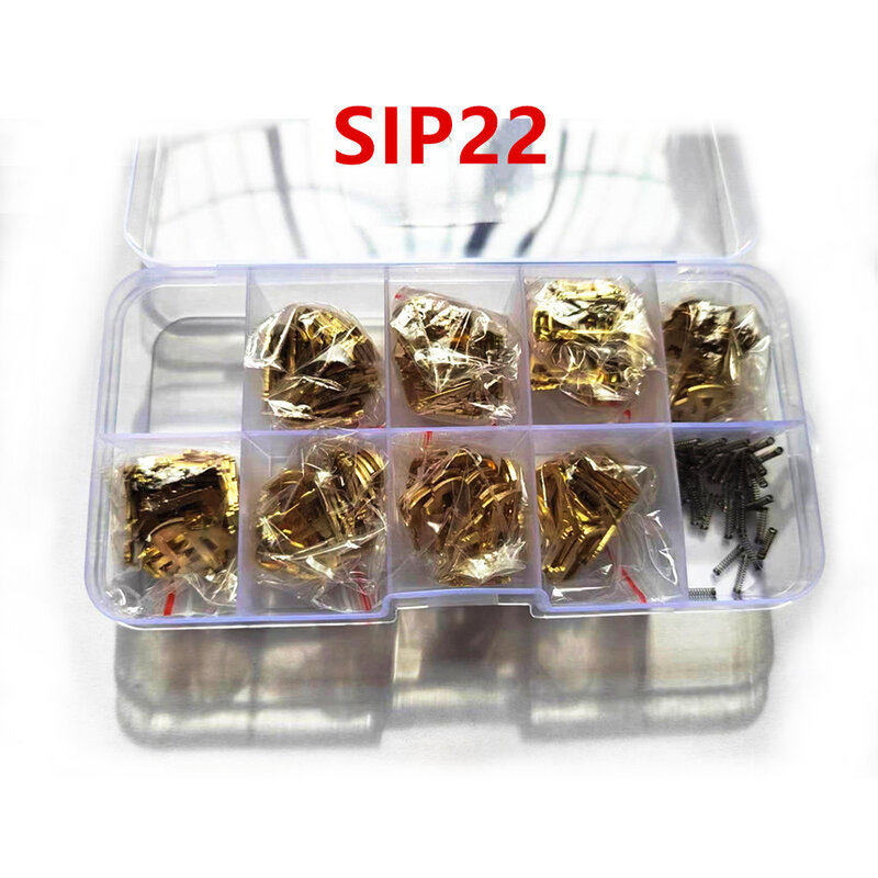 Auto Slot Plaat Sip22 Met 160 Stuks Auto Lock Plaat Riet Messing Materiaal Auto Sleutel Slot Wafer Voor Fiat Lock Riet Accessoires Kits