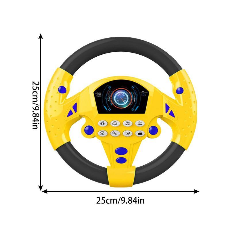 Cartoon Elektrische Simulation Fahren Auto Lenkrad Baby Sounding Spielzeug Kinder Frühe Pädagogische Kinderwagen Fahren Spielzeug