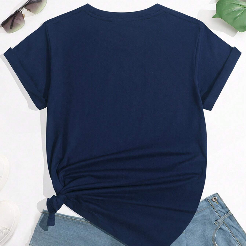 女性のクルーネックプリントブラウス、y2kスタイルのTシャツ、カジュアルで通気性のある半袖、愛の蝶のパターン、特大、新しい