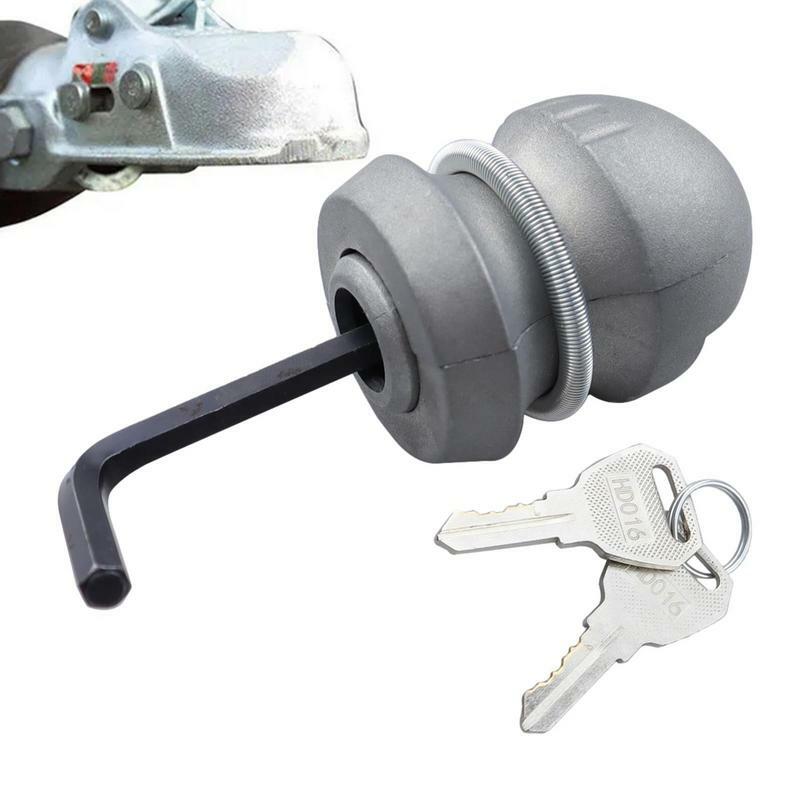 Trailer Hitch Coupler Lock Anti-Theft Universal Connector Coupling Ball Lock Zinc Alloy Connection Supplies For Boats Caravans