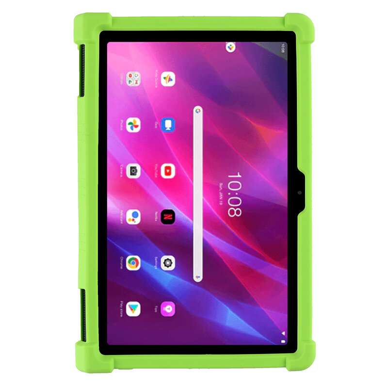 Case Voor Lenovo Yoga Tab 11 Tablet Veilige Schokbestendige Siliconen Standaard Cover