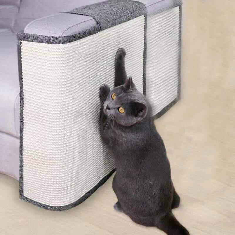 Mainan hewan peliharaan kucing bantalan papan Gores produk Sisal pelindung mebel Sofa produk perawatan cakar kucing bantalan kaki cakar cakar kucing