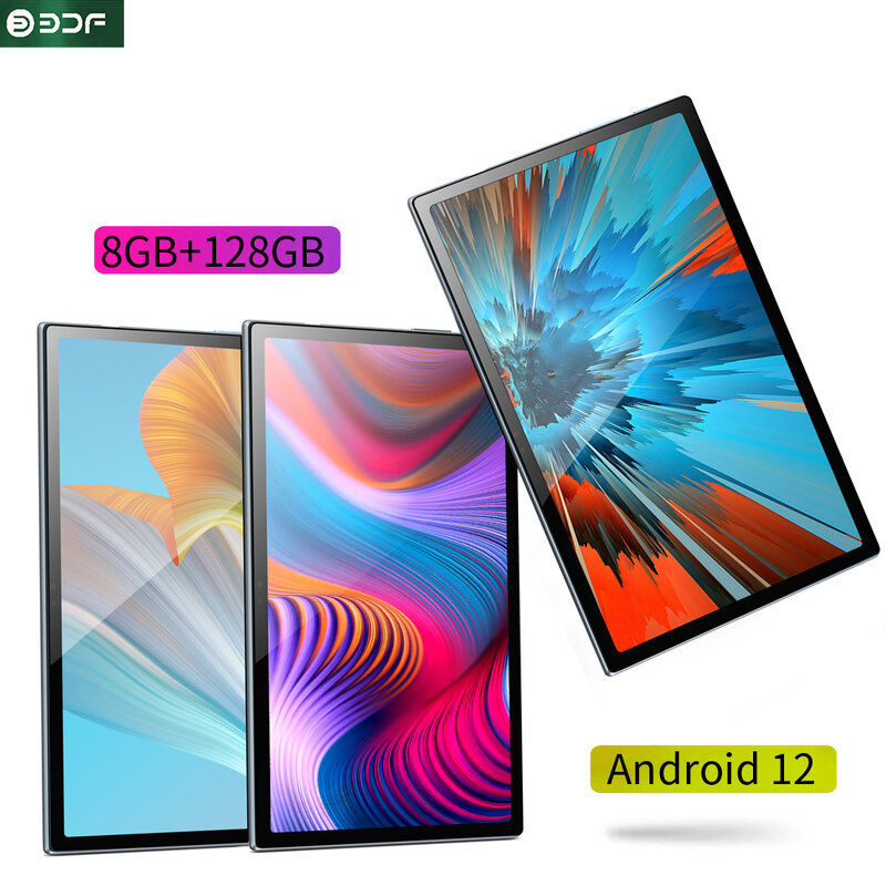 Мировая вкладка BDF прошивки G10 Android12 планшет 10.1 дюйм Wi - Fi 3G / 4G Lte сеть 8 ядер 8 ГБ 128 ГБ планшет Android 12