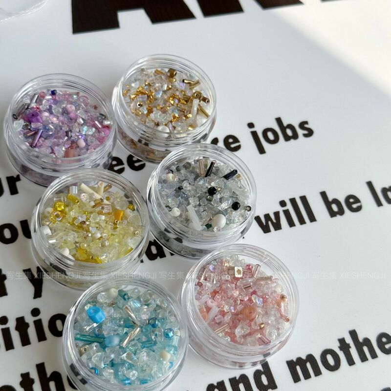 3D Nagel nackt gemischt scharfen Boden Zirkon funkelnden Kristall Mini Kunst Strass Sammlung Diamant dekorative Accessoires