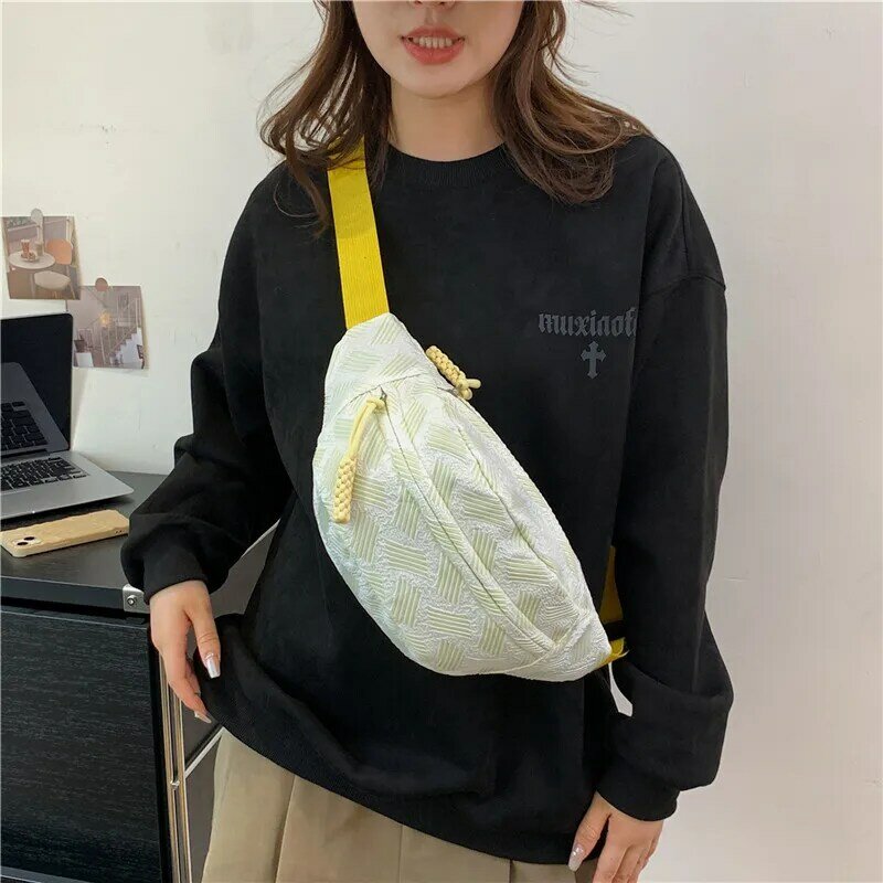 Нейлоновые поясные сумки для женщин, распродажа 2023, высококачественные осенние вместительные поясные сумки в стиле пэчворк, универсальный поясной кошелек для отдыха