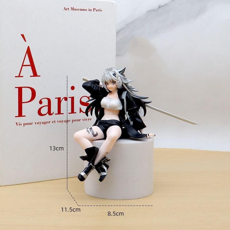 Amiya PVC Noodle Stopper Action Figure, Noodle Stopper, postura sentada, Figura Anime, Modelo De Coleção, Presentes De Brinquedo, 13cm