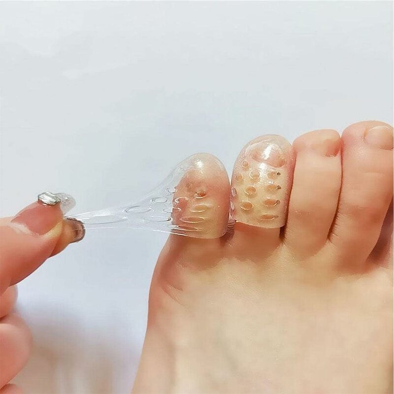 Tubo pequeño de silicona para dedos de los pies, Corrector de ampollas, funda protectora de juanete, soporte para el hueso del dedo del pie, 1-20 piezas