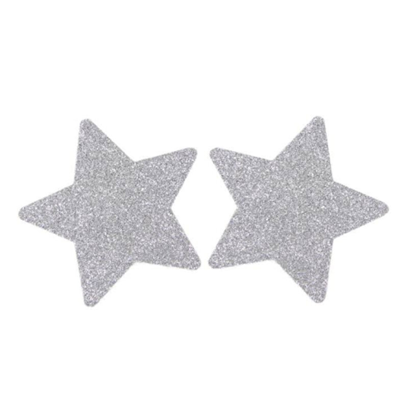 Comeondear Fashion Glitter Scaly Star One Pair Nipple Cover Women's Disposable Multicolor Polished Matte Sexy Invisible Stickers