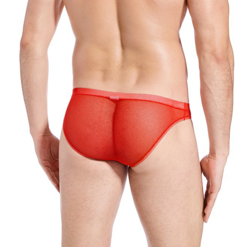 Herren unterwäsche sexy Herren atmungsaktive Mesh-Unterwäsche mit Bikini-Slips mit Elefanten nasen beutel und mehreren Farb optionen