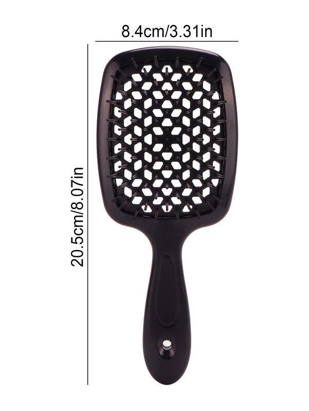 Anti-estático Tangled Hair Comb, Air Cushion Comb, Escova de massagem, Hollow Out, Wet Curly Hair Brushes, Barber Styling Tool