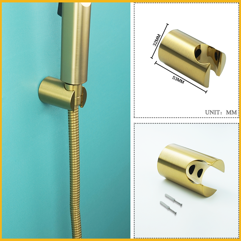 Shower Holder Handheld Spray Bracket ABS Plastic Wall Mounted Bathroom Replacement Fittings Gold Grey White Black Chrome