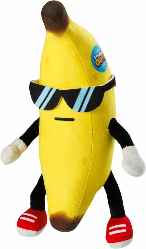 Brinquedos de pelúcia de personagens macios e fofinhos, Coleção Plush, Mr. Stumble, Coleção Primavera, Banana Guy, 12 in