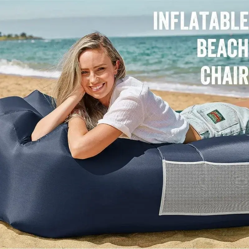 Sofá inflável para camping e caminhadas, sofá ideal para piscina, cadeira de praia perfeita