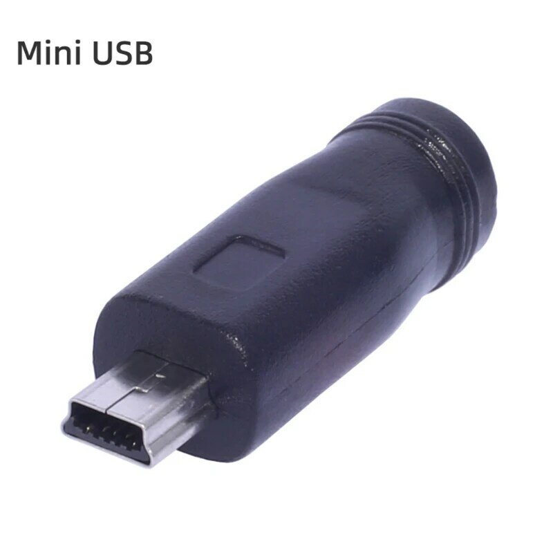 2023 New DC5521 to Mini USB/Micro USB/Type C Charging Converter for Headphone Speaker
