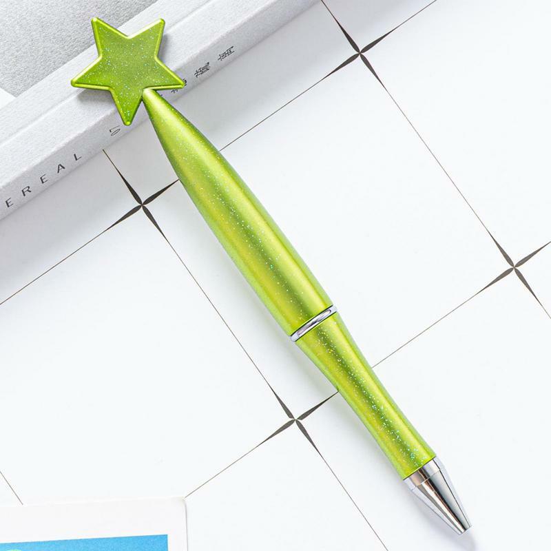 Fantazyjne długopisy w kształcie gwiazdy długopis Kawaii gładki i jasny, uroczy długopis na prezenty urodzinowe i do użytku biurowego
