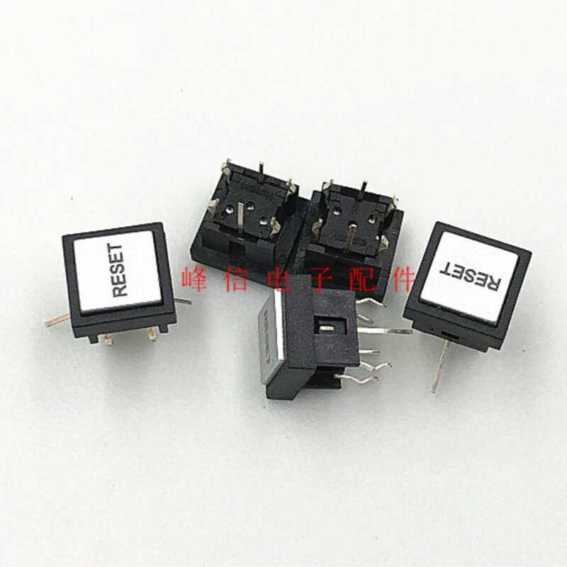 2Pcs Taiwan 6 Feet 10*10 With Red Light Key Switch Tact Switch Button With RESET Symbol Hat Switch