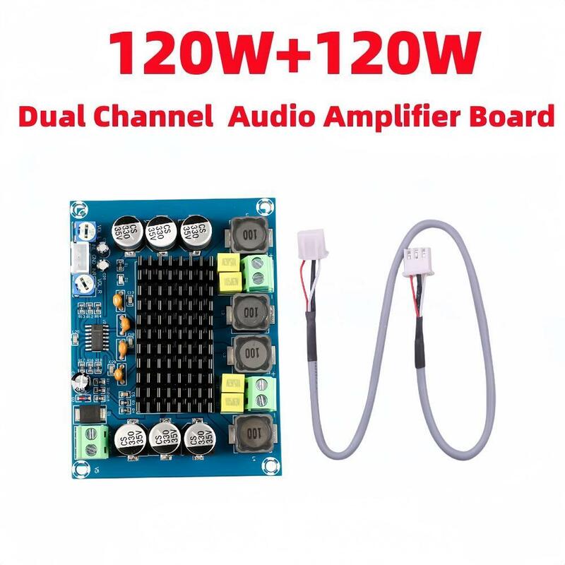 1PCS DC12-26V 2*120W Dual Channel ดิจิตอลสเตอริโอเครื่องขยายเสียงบอร์ด Power CS8673 DIY 240W amplificador Sound Board
