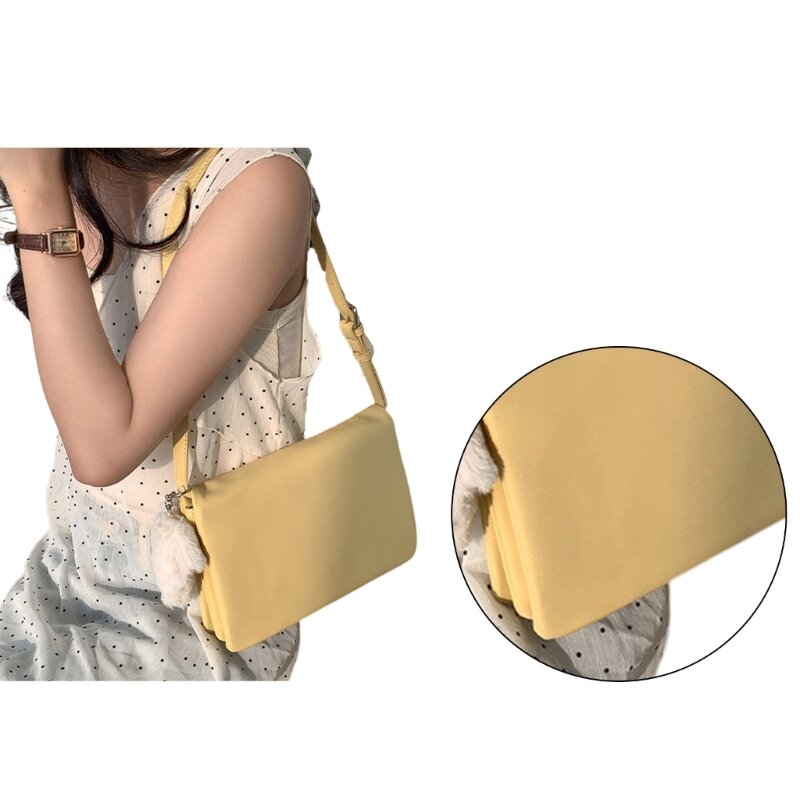 Elegante bolso hombro cuero PU para mujer, práctico y moderno, bolso cruzado para axila, bolso para cualquier atuendo
