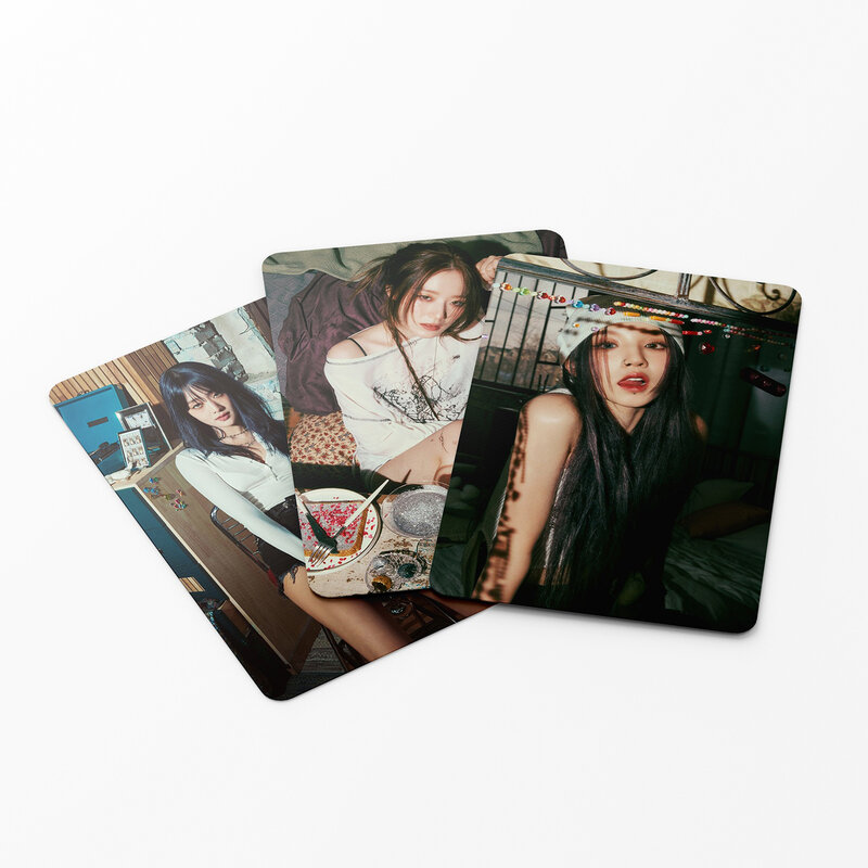 55pcs/set Kpop (G)I-DLE Postcards I FEEL Butterfly Lomo Cards  GIDLE Album Girls I Burn Photo Card Postcard Fans Gift 2023