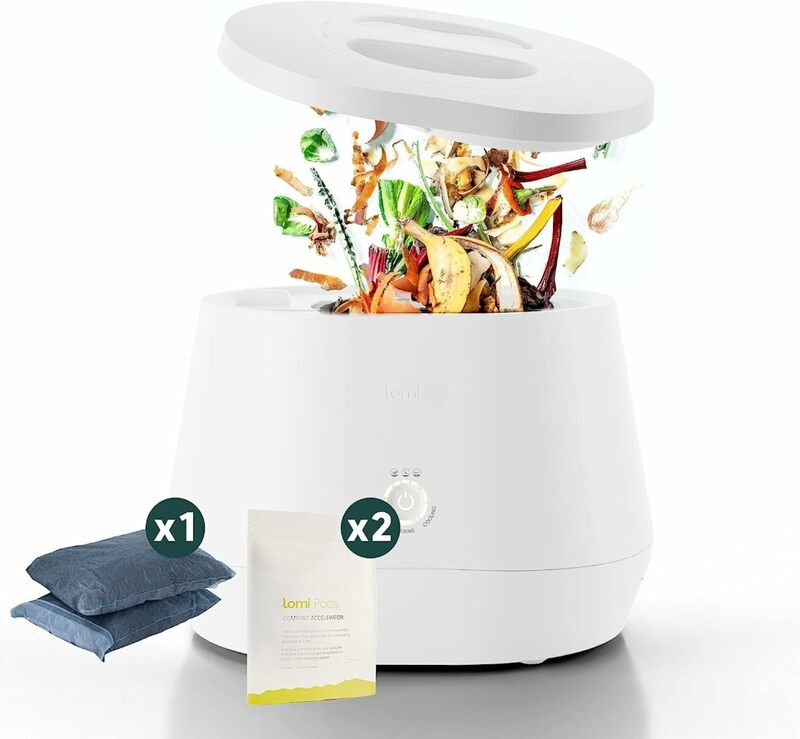 Первые в мире умные отходы™Домашний пищевой переработчик | Используется Классический Электрический кухонный переработчик пищевых продуктов Lomi (поставляется с 45 циклами)