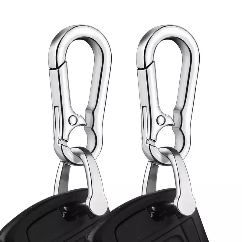 5Pcs Gourd Buckle Keychains Climbing Hook Stainless Steel Car Strong Carabiner Shape Keychain Accessories Metal Key Chain Ring