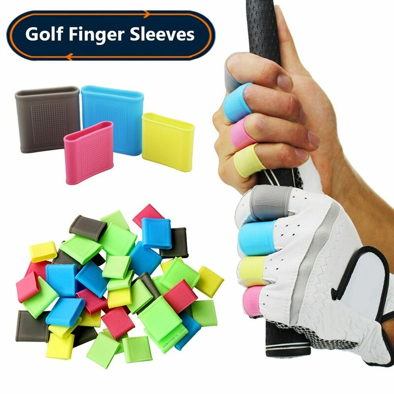 8 pezzi antiscivolo basket Tennis Baseball sport Finger Band Hand Protector Support Golf Finger Sleeves Silicone