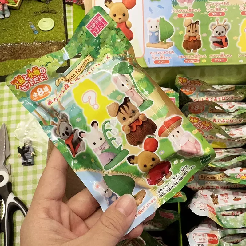Figurines d'anime du Japon Sylvanian Butter Families, habillage de camping Kawaii, ornements de chambre, cadeaux d'anniversaire, jouet de Noël, mignon