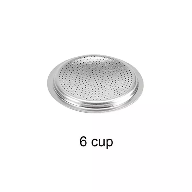 Ersatzteile für Moka Pot Edelstahl Dichtung Filter platte wieder verwendbare Metall Espresso Kaffee Filter korb für Kaffee maschine