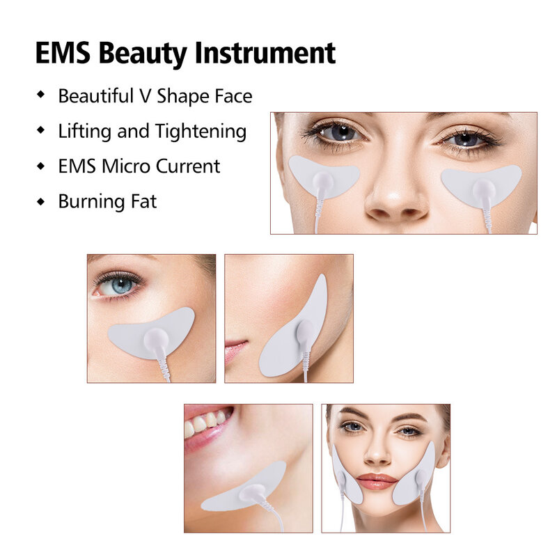 Strumento dimagrante EMS Tens Lifting facciale Jawline muscolo massaggiatore viso impulso elettronico corpo mascella massaggio stimolatore muscolare dispositivo