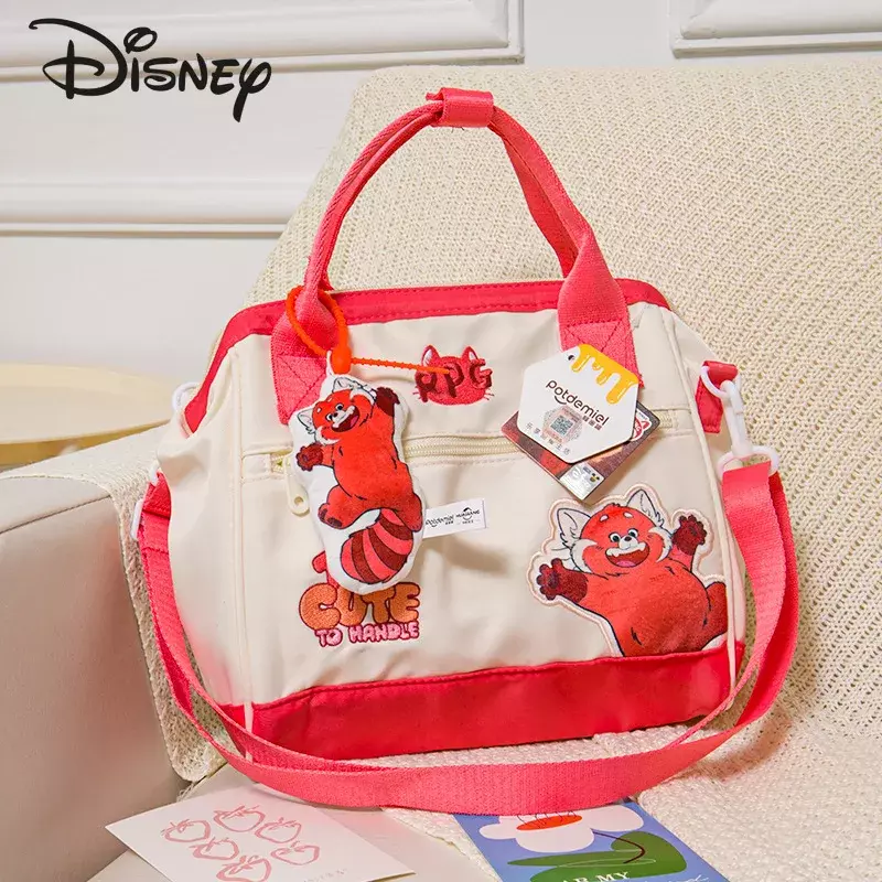 Модная нейлоновая женская сумка Disney Original 2024, повседневная вместительная сумочка через плечо с мультяшным рисунком