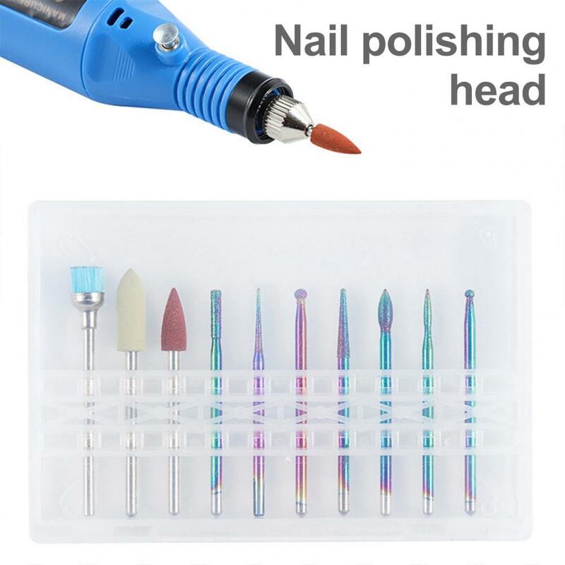 3 Styles 1 Set Good Electric Nail Grinding Machine Drill Bits Kit Practical Nail Grinder Bits Reusable   Manicure Tools