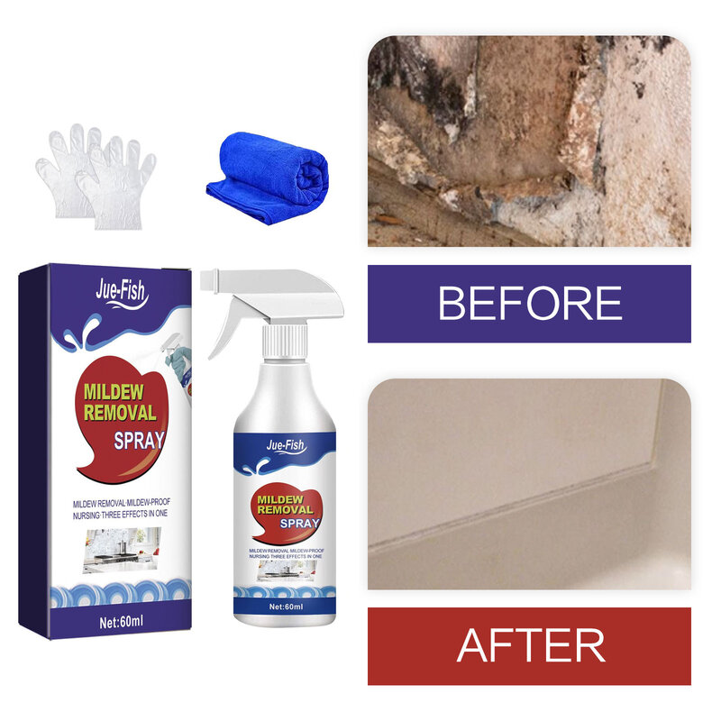 Rimozione della muffa Spray rimozione della muffa della parete muffa della casa pulizia delle piastrelle muffa detergente muffa prevenire il liquido di pulizia della muffa del bagno