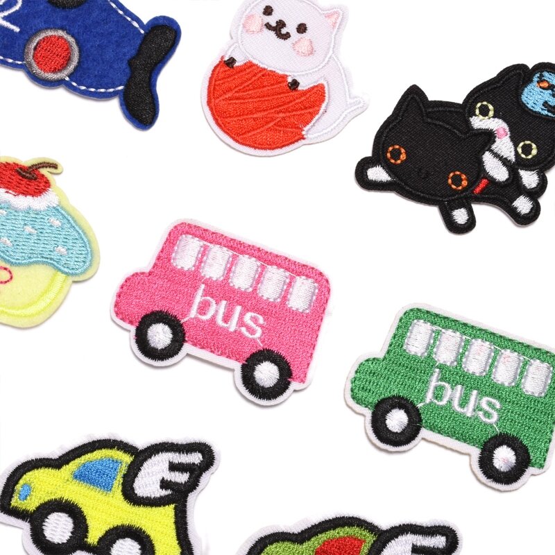 Y1UB DIY Iron-on Embroidery Patches Craft for Adult Housewife Easter Day Party Supply