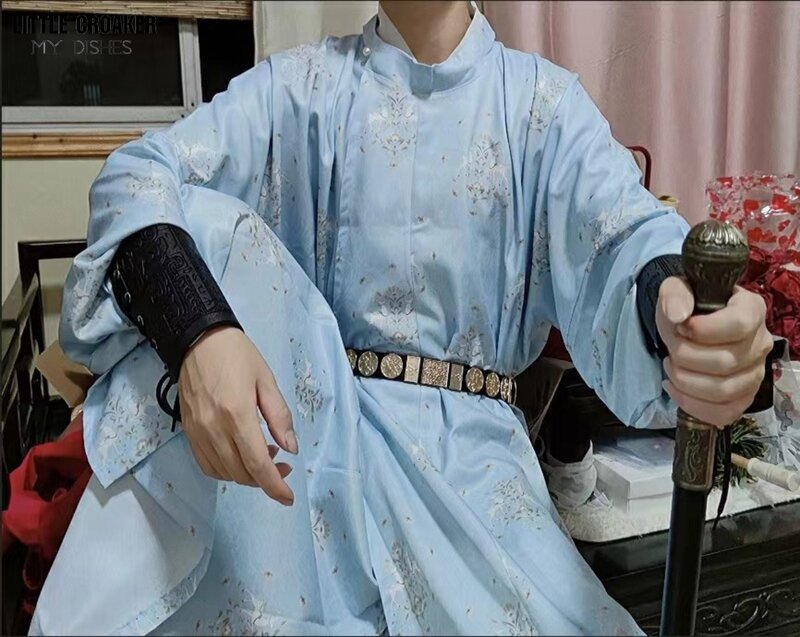 Tradicional Chinesa Hanfu Cosplay Traje para Homens, Swordsman Vestuário, Ancient Tang Dynasty, Novo, Original