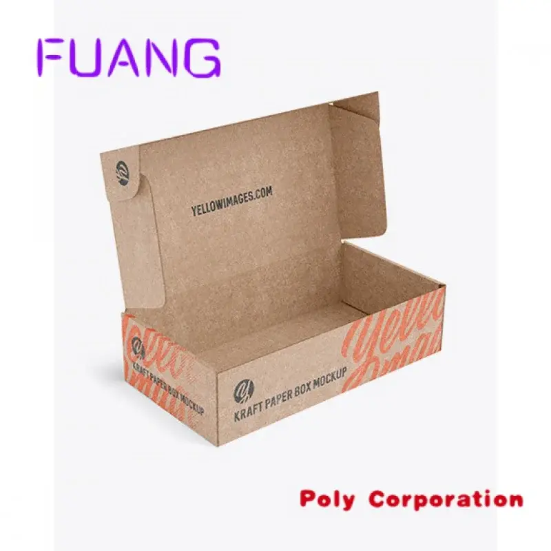 Custom  Wholesale Eco Friendly Durable Natural Custom Logo Pack Folding Shipping Mailing Kraft Paper Cartopacking box for small