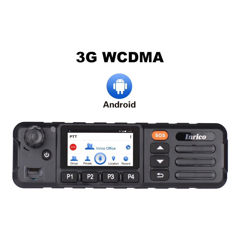 Radio Mobile kendaraan Inrico 4G LTE TM 7 GSM/WCDMA fleksibel dengan layar sentuh