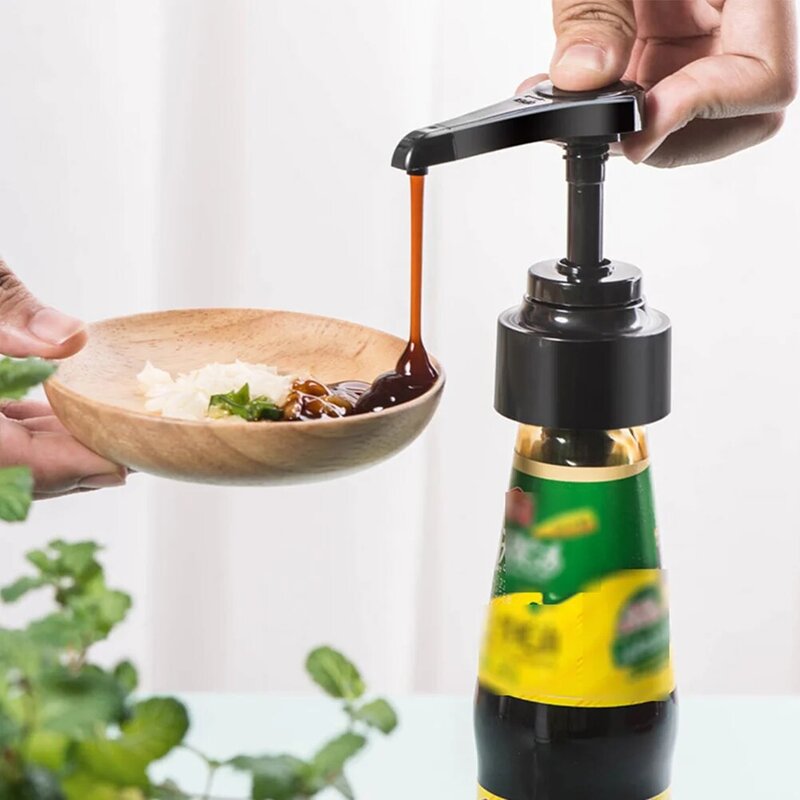 4Pcs Pumps Oil Bottle Syrup Nozzle Food Dispenser Perfume Dip Tube Lotion Replacement Head Oyster Sauce Bottle Stopper Dispenser