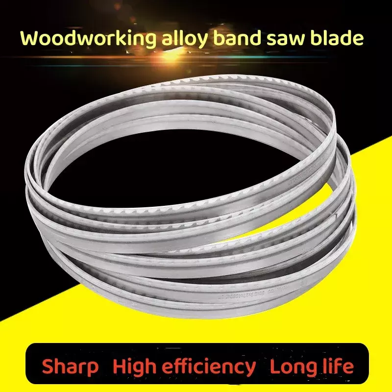 Dekoly Wood Alloy Band Saw Blades TCT Carbide Tip for Cutting Hardwood  For Horizontal Vertical Band Saw Machines 4500*27*0.9mm