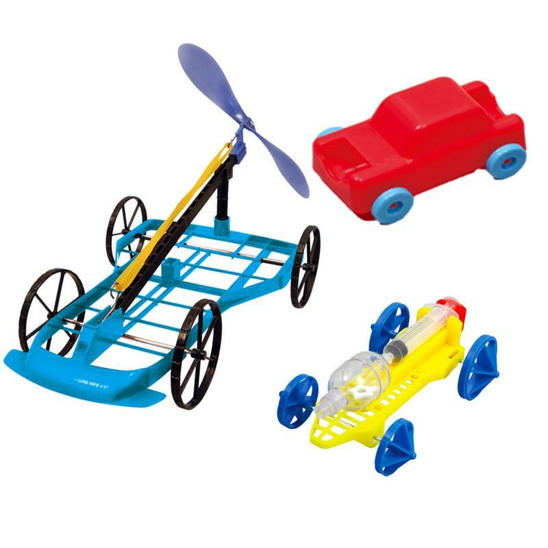 Mainan sains anak DIY buatan tangan mobil angin mainan percobaan ilmiah penemuan kecil roda perahu mainan pendidikan sains fisik