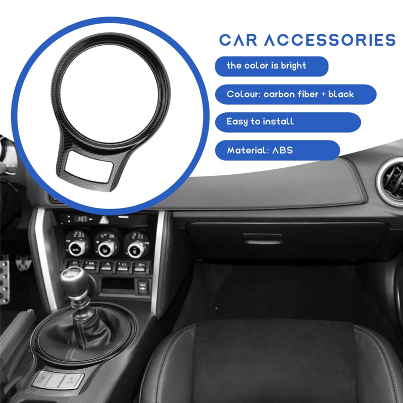 For Subaru BRZ Toyota 86 2012-2020 Center Console Side Strip Gear Shift Panel Decor Cover Trim Frame Car Accessories