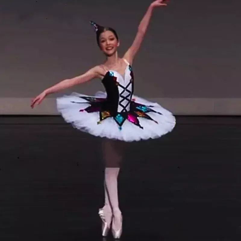Profession elle Ballett Tutu Kind Kinder Mädchen Adulto Harle quinade Pfannkuchen Tutu mehrfarbige klassische Ballett Kostüme Ballerina Kleid