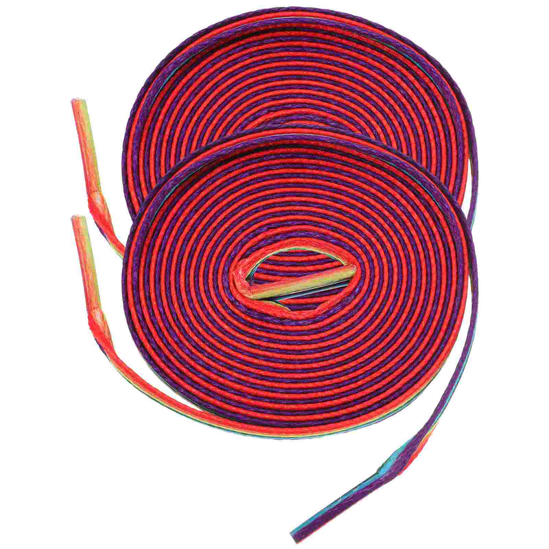 2 pary płócienne sznurowadła obuwie Casual sznurowadła szerokie tenisówki kolorowe sznurowadła sznurki