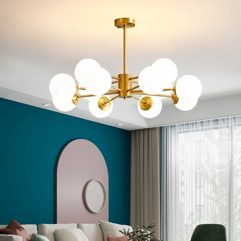 Candelabro de cristal moderno, iluminación de techo para comedor, sala de estar, dormitorio, cocina, luces de Lustre interior